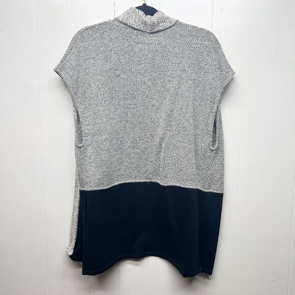 BNCI Colorblock Open Front Women's Cardigan Size Small Cap Sleeves Long Line - Picture 5 of 9